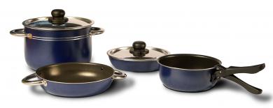 Camping Kochgeschirr blau, 7tlg. 