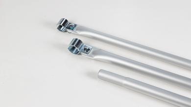 Firststange Aluminium 3-tlg. 25-28 mm 290 cm, beidseitig Klemmbefestigung 