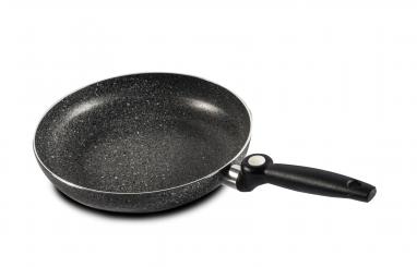 Campingpfanne Plico 28 aus Aluminium, 28 cm, granitgrau 