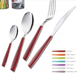 Camping Besteck ONDA 16 tlg Edelstahl, diverse Farben 