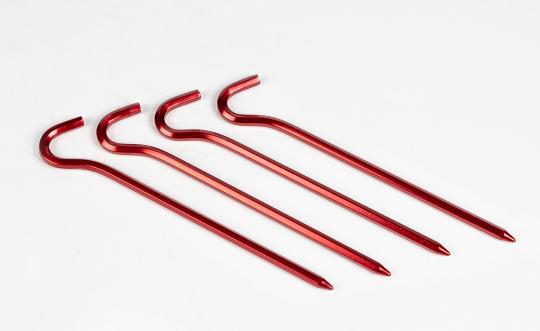 Zeltnagel Aluminium 6mm 19cm rot (Set à 4 Stck.) 