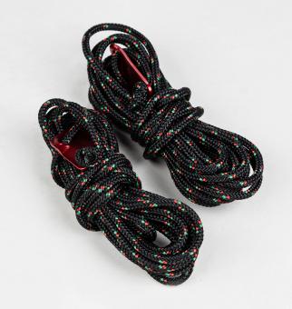 Zeltleine Extreme 4m 4mm diverse Farben (2 Stück) Schwarz