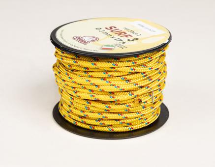 Zeltleine "Surf/String" Spule mit 12/17/30m, 2/3/4mm, diverse Farben 17m 3mm | Gelb