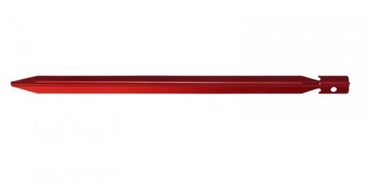 Trekking-Erdnagel Y-Shape 18cm, Spezial Aluminium, farbig eloxiert (5 Stück), rot rot